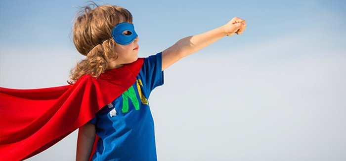 Következő generációs vezető, szuperhős kisfiú